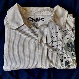 XL White Collard  and Button Down Shirt